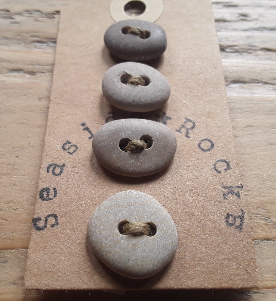 Beach Pebble Buttons