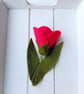 Felt Tulip Brooch: Handmade Costume Jewellery - Image 5