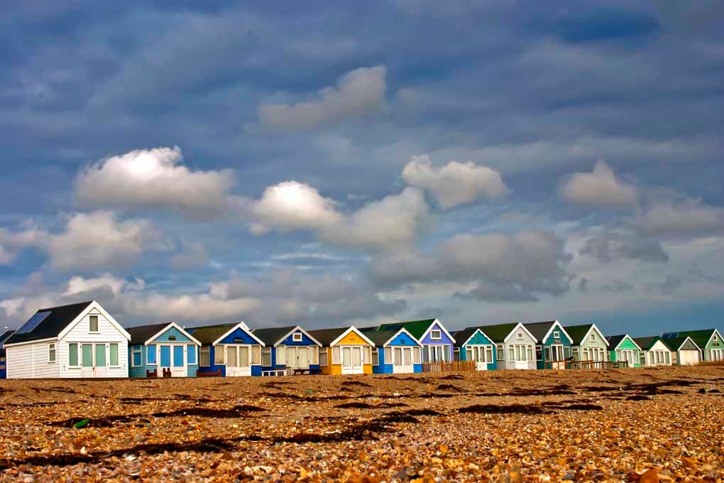 Beach Huts Hengistbury Head Dorset Coast Photograph Print