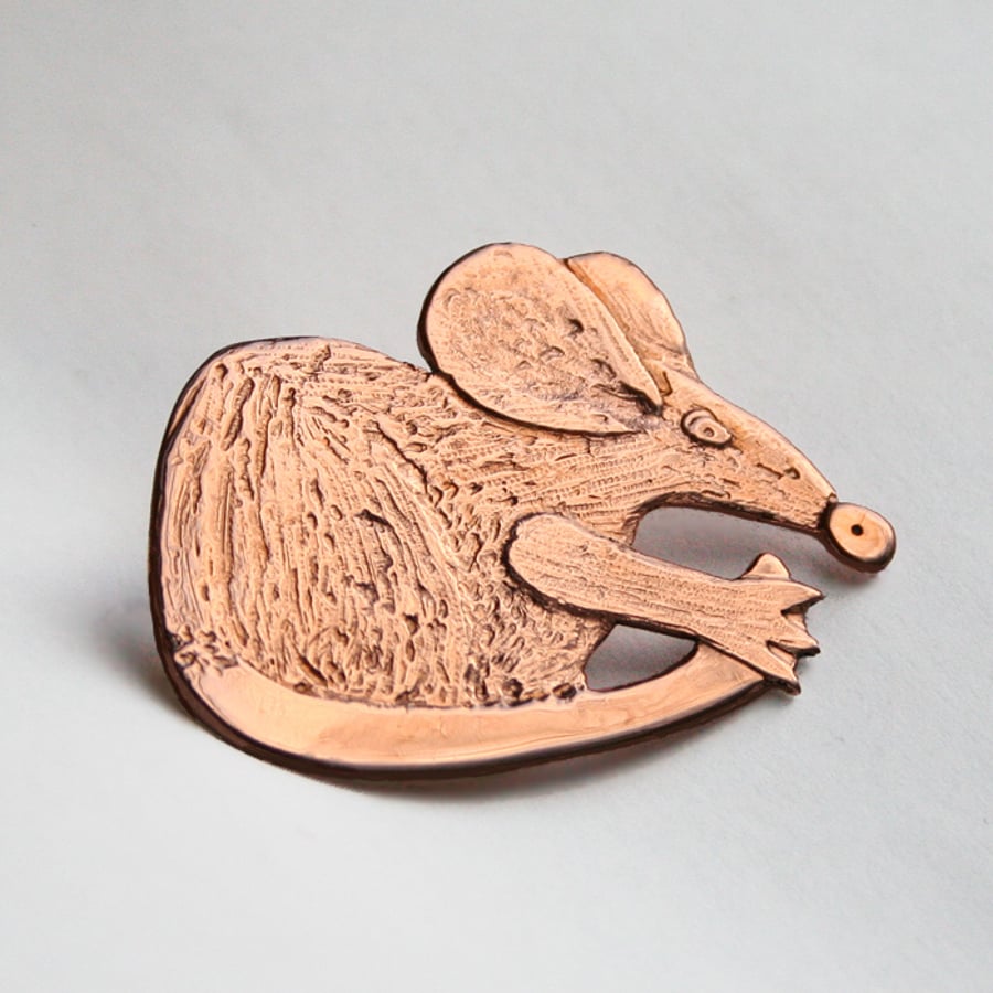Mouse or rat brooch