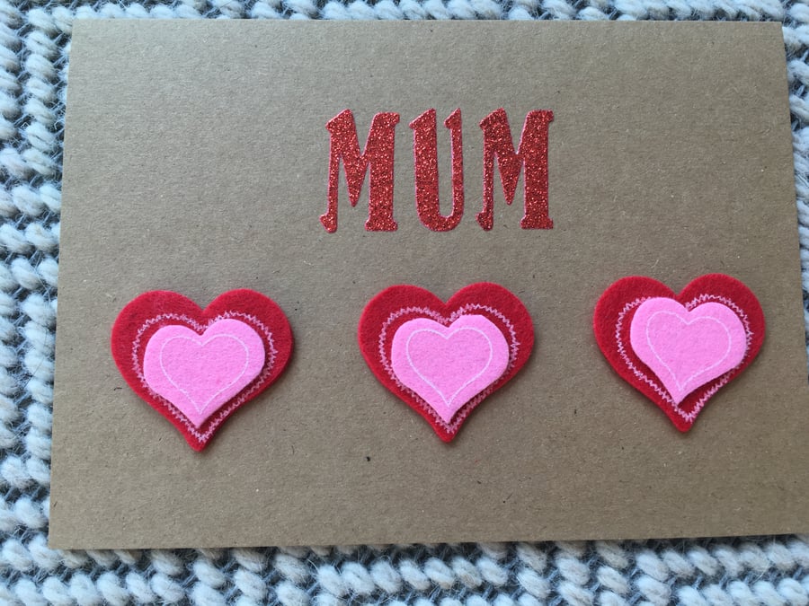 Mother’s Day Card-Heart Card-Love 