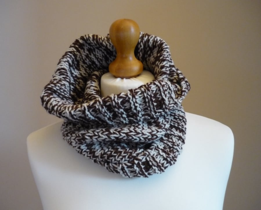 Men knit cowl, Teen guys neck warmer, Folksymen