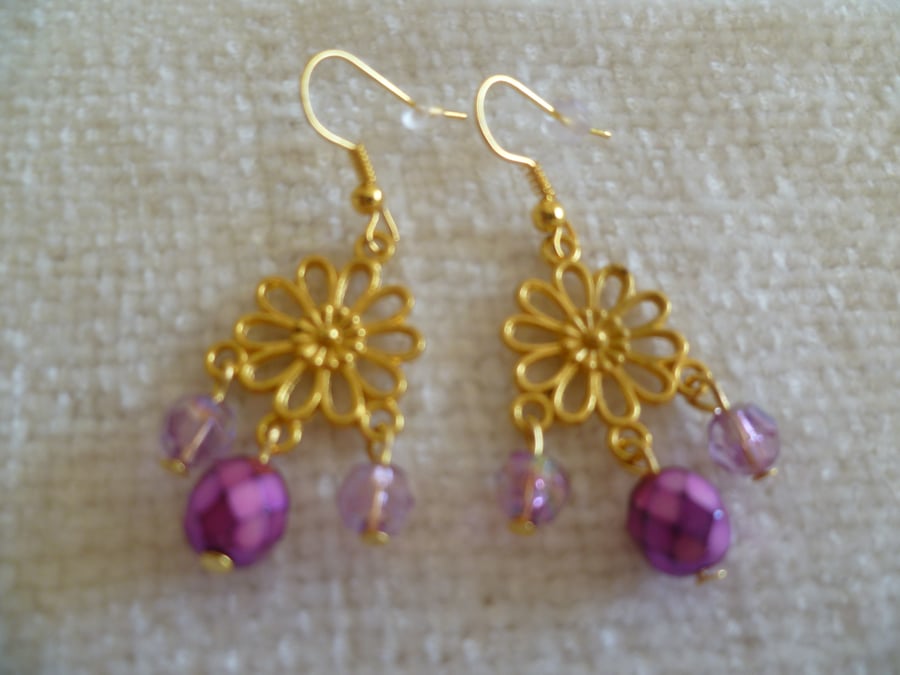Gold Chandelier Earrings 2