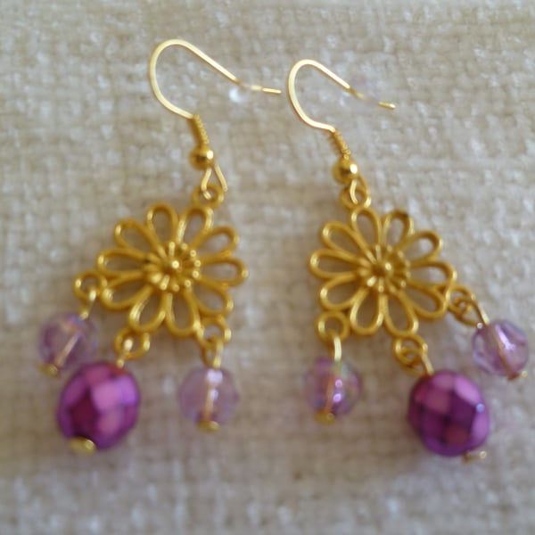 Gold Chandelier Earrings 2