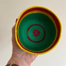 Larger string bowl - bright neon colours