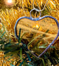 Stained glass small heart, ORANGE and YELLOW - Image 9