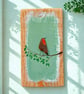 Handmade Sea Glass Robin Rustic Wall Art, Natural Décor, One-off Keepsake - Image 3