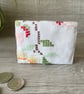 Vintage Embroidered Cross Stitch Purse Pouch - Image 3