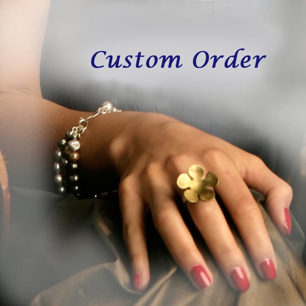 Custom order - Set of 2 sterling silver 925 hammered wedding bands