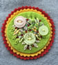 Hand Embroidered Felt Button Bag - Image 2