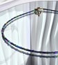 Dainty Hematite Rainbow Necklace Colourful Jewellery Statement Choker Handmade U