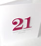 Handmade 21st birthday card - personalised with any age and message - Image 3