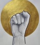 The Golden Age of Resistance Mixed Media 10x8 Original by David Nicol - Image 1