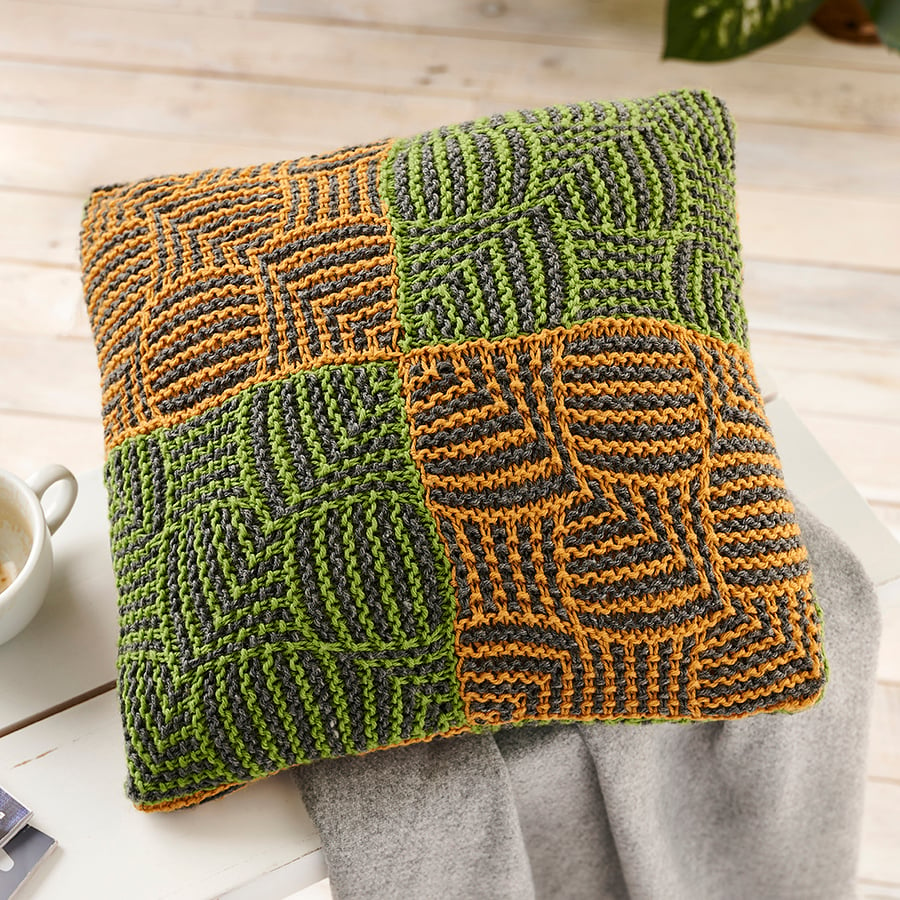 Slip Stitch Cushion Knitting pattern