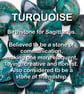 Natural Turquoise and copper handmade semiprecious stone pendant necklace - Image 5