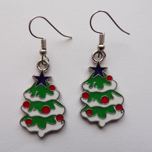 Christmas Earrings - Christmas Tree Earrings