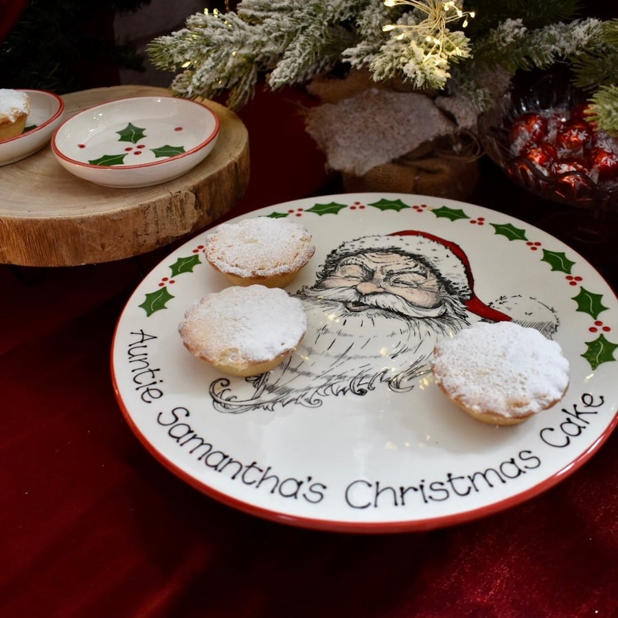 Personalised Vintage Santa Cake Stand