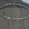 Sterling Silver Square Twist Stacking Bangle,  Hallmarked