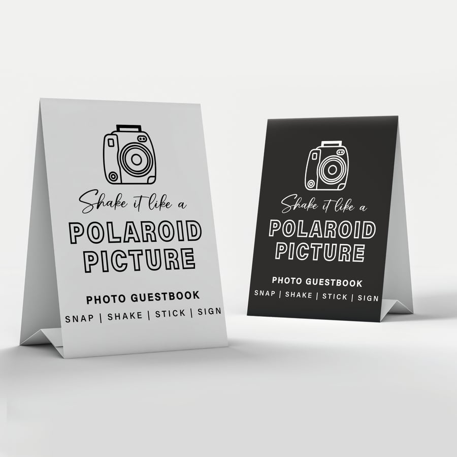 Shake It Like A Polaroid Picture Photo Guestb Folksy Shake It Like A Polaroid Picture Photo Guestb Folksy