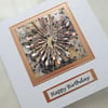 Rose Gold Birthday Card 