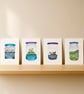 Loch Ness in a jar, A6 giclée greetings card with recycled brown envelope - Image 5