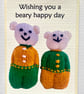 Cute bear card to wish you a happy day