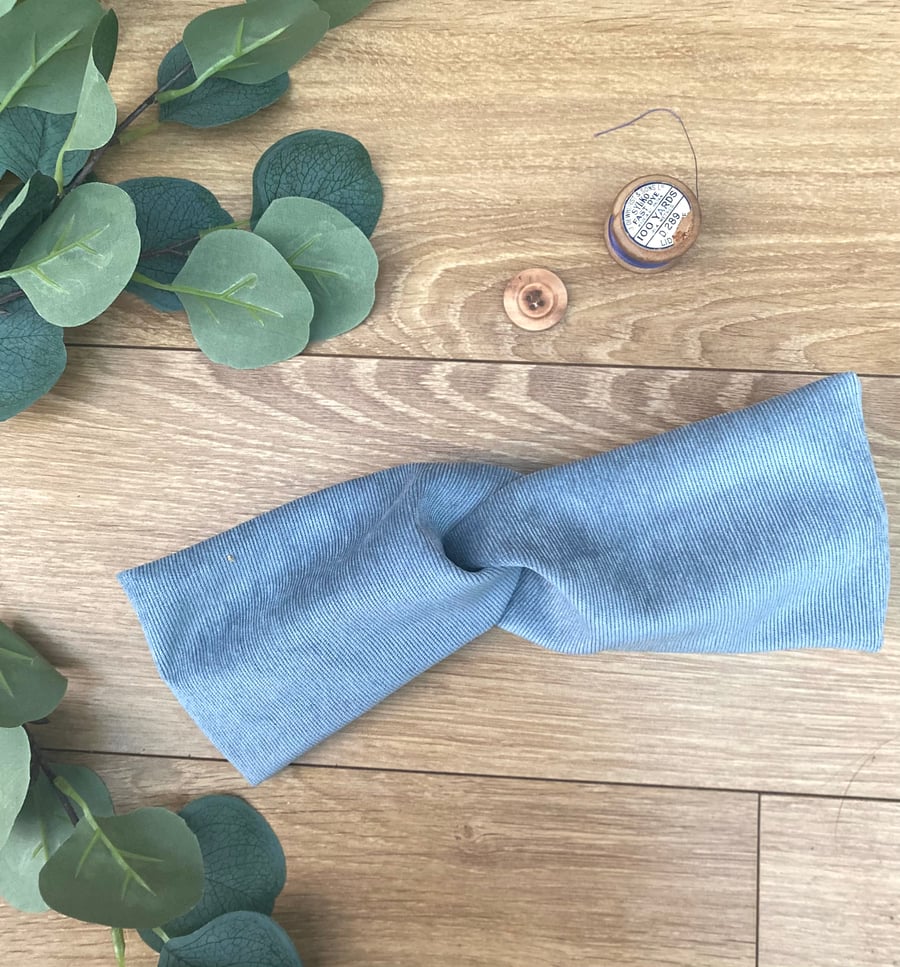 Top Knot Cotton Headband, Alice Band, Adult, Boho Chic, cord