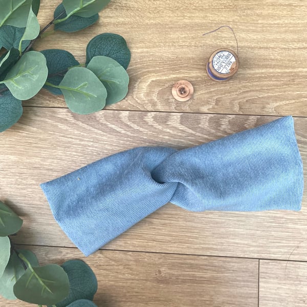 Top Knot Cotton Headband, Alice Band, Adult, Boho Chic, cord