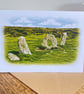 Blank Card A6 Landscape - Men an Tol