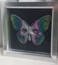 Gorgeous Skull Butterfly Resin Art Box Frame  - Image 4