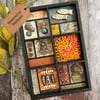 RESERVED. Mixed media assemblage, boho home decor, cabinet of curiosities