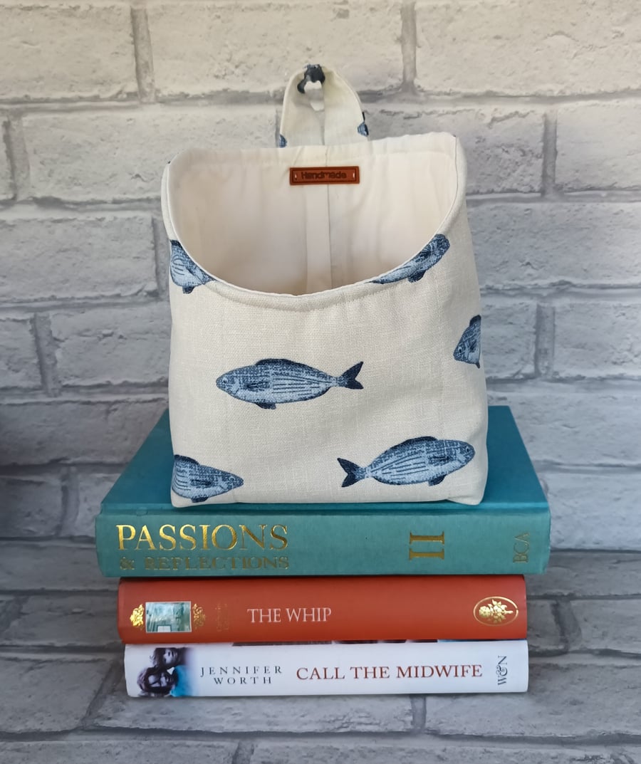 Fabric pod storage, fabric basket  fabric holdall