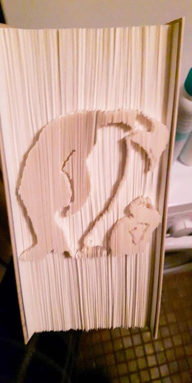 Penguin Mum and Baby CUT & FOLD Book Folding Pattern - EMAILED PDF PATTERN