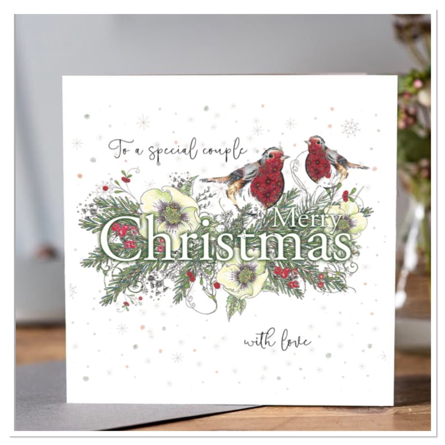 To a special couple Christmas card 