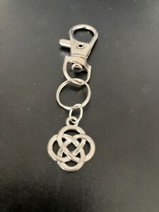 celtic knot keyring bag charm zip puller swivel clip on key chain lanyard