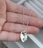 Sterling silver heart padlock and dainty key charm pendant chain necklace - Image 5