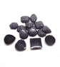 Gunmetal Glitter Cabochons, 15 Mini Flatback Glitter Gems - Image 7