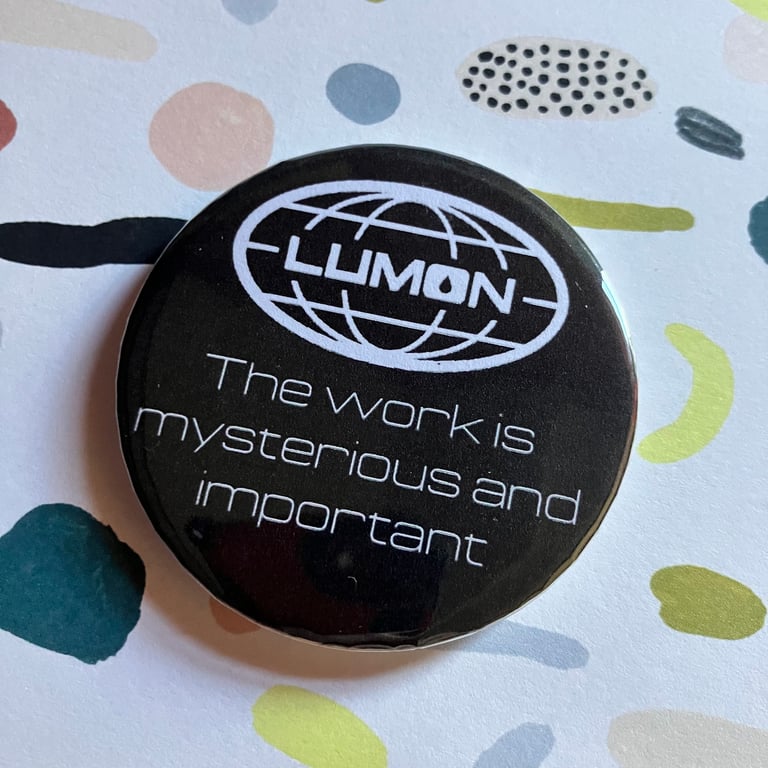 Severance themed Pin badge - Lumon logo