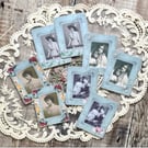 Shabby chic vintage ladies card toppers ephemera