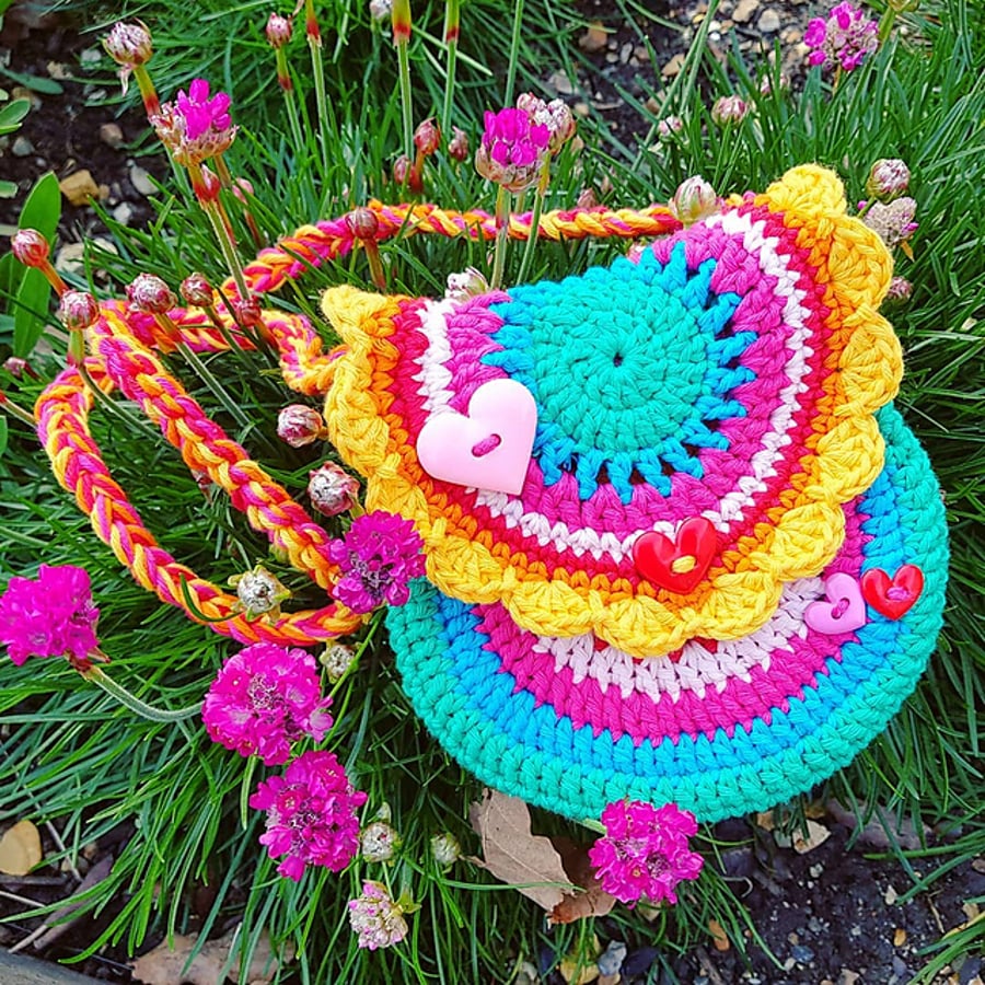 Rainbow Mandala Purse