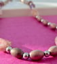 'Dusk' Czech glass and hematite beaded necklace