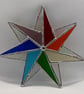 Stained glass 7-point rainbow star - Image 4