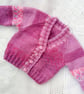 Classic Hand Knitted Cardigan for a Boy or Girl, Hand Knitted Aran Cardigan