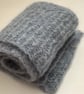  SCARF,'Atmosphere'. Alpaca, merino blend. Blue-grey. Supersoft. Lightweight.  - Image 4