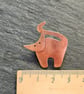 Cat brooch in copper - Image 2