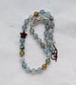 Beryl morganite necklace with howlite star on knotted cord - Image 6