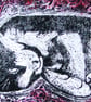 Dreamy Limited Edition Original Collagraph Print Art Cat - Image 2