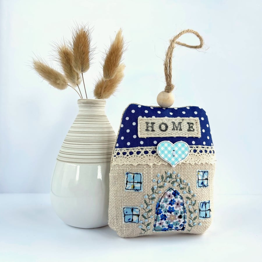 HOME Decorative House Hanging Decoration - Fabric Cottage