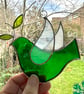 Stained Glass Dove Suncatcher - Hand Made Hanging Decoration - White - Image 6