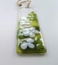 Fused Glass Myrtle Flower Suncatcher: Botanical Bedroom Decor - Image 6